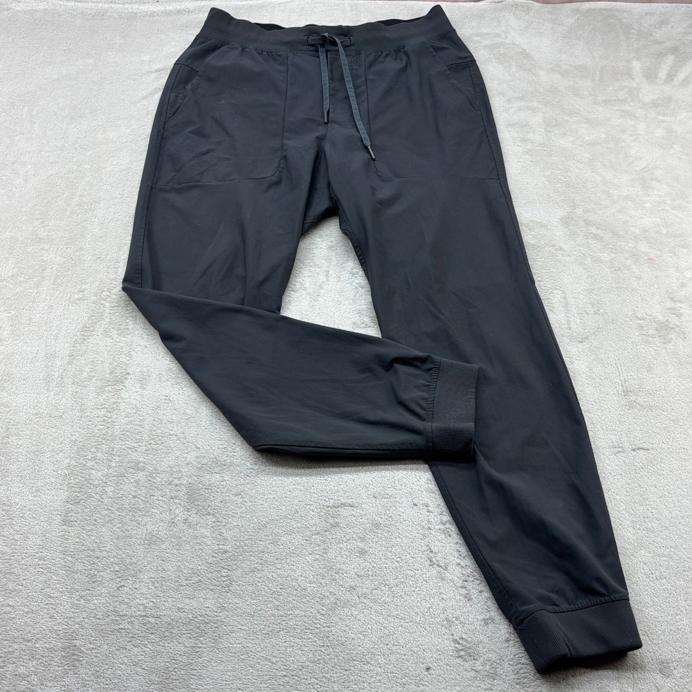 Lululemon ABC Jogger Mens L Black Tapered Athletic Pants Drawstring Performance